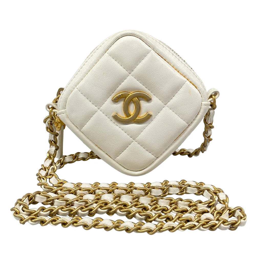 Chanel Matelasse White Lambskin #321782C18B